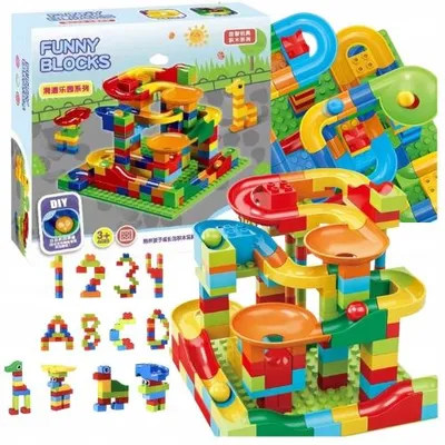Produktbild von Konstruktionsspielzeug Murmelbahn Lernspielzeug 168 Teile
