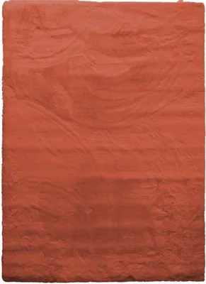Produktbild von Teppich in Felloptik extra weich Terrakotta 120x160