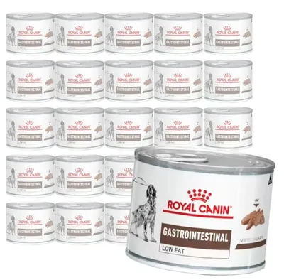 Zdjęcie produktu dla Royal Canin Veterinary VHN Dog Gastrointestinal Low Fat 24x200g Mokra Karma Pasztet Dla Psów z Zaburzeniami Trawienia