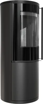 Produktbild von Kaminofen aus Stahl KRATKI SVEN Ø 150 7 kW schwarz Verkleidung mit Türfeder