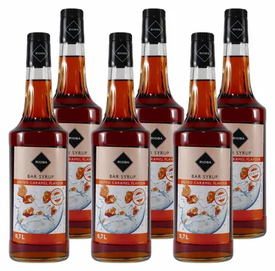 Produktbild von Rioba Salted Caramel Flavour Syrup (6 x 0,7L)
