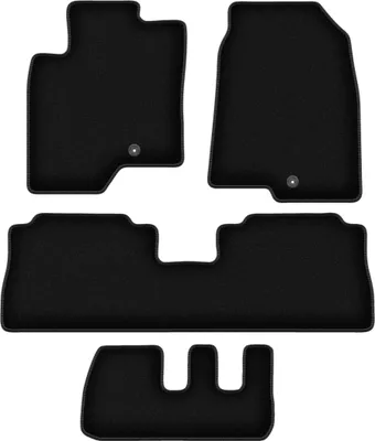 Immagine prodotto di Tappetini in velluto per Chevrolet Captiva (2006-2017, 7 posti) neri, set 4 pz, con fissaggi