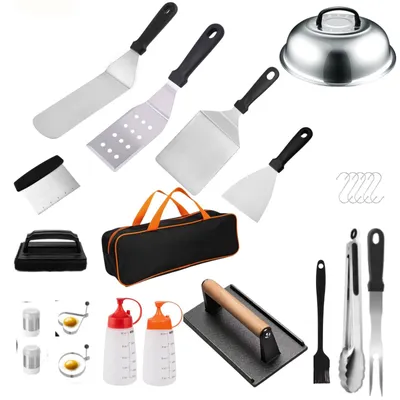 Image de Omgoods - Ensemble d'ustensiles de barbecue de 23 pièces avec accessoires