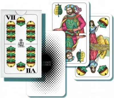 Produktbild von Bonaparte Marriage doppelköpfige Brettspielkarte in einer Papierschachtel 6,5x10x1cm.