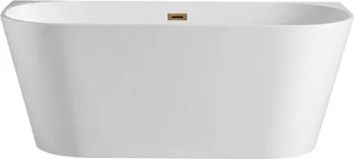 Obrázek produktu pro Balneo volně stojící vana VIVA akrylátová s víkem click-clack zátka zlatá 170x80cm