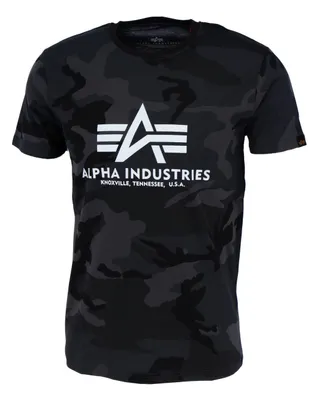 Produktbild von ALPHA INDUSTRIES BASIC Herren T-Shirt CAMO T NEON T REFLECTIVE FOIL T PRINT T, Größe:XXL, Alpha Industries Farben:Black Camo