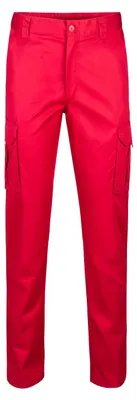 Produktbild von VELILLA 103001, Hose mit Mehreren Taschen, Rot, Größe 54 – Größe 54 Slim