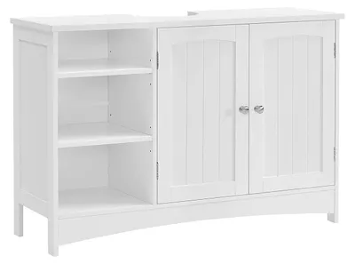 Obrázok produktu pre Skrinka pod umývadlo – kúpeľňová skrinka – MDF – chrómové úchytky – 90 x 30 x 60 cm