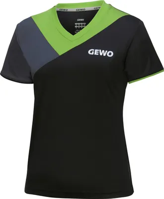 Produktbild von GEWO Lady Shirt Toledo schwarz/lime XL