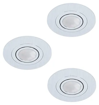 Produktbild von EGLO AREITIO, Einbaustrahler, GU10, 1 Glühbirne(n), LED, 3000 K, Aluminium