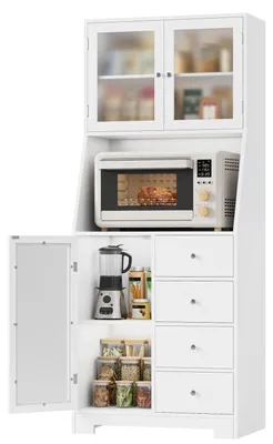 Produktbild von Küchenschrank 163cm mit Arbeitsplatte, 3 Türen, 4 Schubladen, Weiß