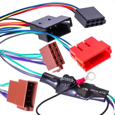 Zdjęcie produktu dla Kabel adaptera aktywnego systemu głośników do NORMALNEGO RADIA dla VW Audi Seat Skoda