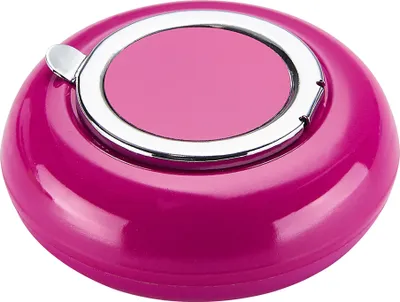 Produktbild von Taschen ASCHENBECHER Ø6,2cm mit Deckel aus Metall rund Mini Taschenaschenbecher Reiseaschenbecher Reise Outdoor 24 (Pink)