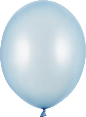 Produktbild von 100 Stk. Luftballon Ø30cm "Uni Metallic" | Hellblau