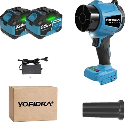Produktbild von Turbo-Bläser, 3000W Leistung, einstellbare Geschwindigkeit, 2PCS 928VF Batterie