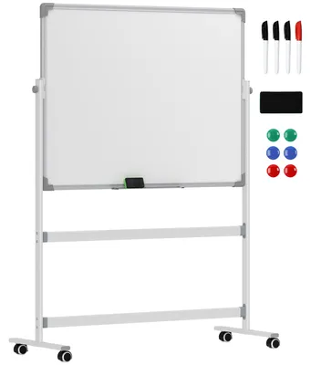 Obrázek produktu pro Magnetická tabule – Tabule – Psací tabule – Prezentážní tabule – Mobilní tabule – 120 x 90 cm