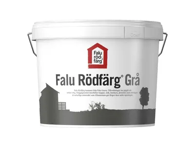 Produktbild von Falun Rödfärg GRAU - die orig. Schwedenrot Fassadenfarbe / Schlammfarbe - 5 Liter