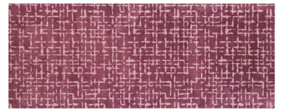 Produktbild von Akzente FEEL Fußmatte aubergine, 80x200 cm, Polyester, Latex, rutschfest, weich, saugfähig, EU-Produkt, Badezimmer & Fußbodenheizung geeignet