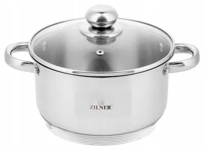 Produktbild von Zilner Topf mit Deckel Silber 20cm Edelstahl 3.5L