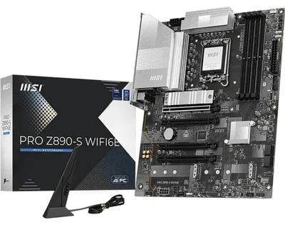 Produktbild von MSI Pro Z890-s WiFi 6E Mainboard Z890 LGA1851 ATX - Mainboard - Intel Sockel 1851 (Core Ultra 100&200)
