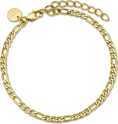 Produktbild von Elegantes vergoldetes Armband Figaro Essentials JBFCG-J532