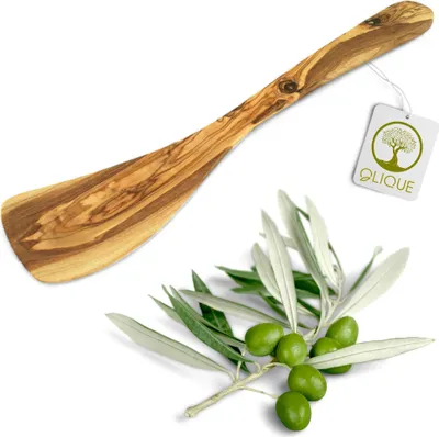 Produktbild von Pfannenwender aus Olivenholz - Handgemachter Bratenwender als Geschenk
