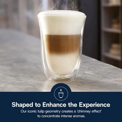 Zdjęcie produktu dla 5513214611 izolowany zestaw szkła z macchiato z latte 2, przezroczysty