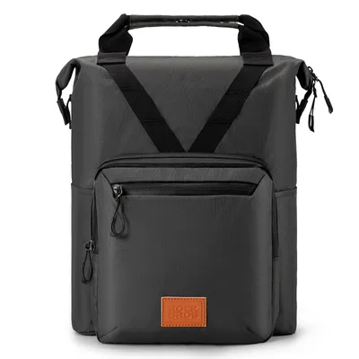 Image de ROCKBROS Sacoche de guidon de vélo Sacoche avant multifonctionnelle pour vélo pliant et Brompton avec bandoulière et poignée de transport Noir