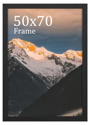 Immagine prodotto di Cornice in legno per foto, dimensioni 50x70 cm, da appendere a parete