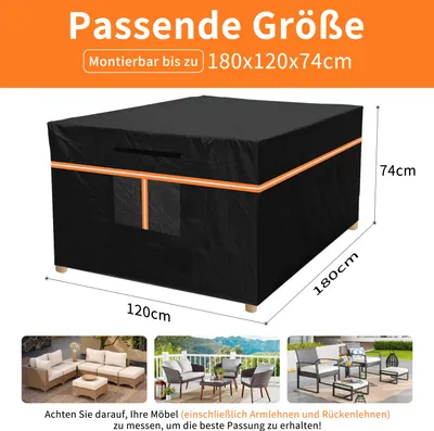 Obrázok produktu pre UnboxG Nepremokavý obal z tkaniny 420D Oxford s reflexnými pruhmi a úložným vreckom - Čierna ochranná plachta s odolnosťou proti roztrhnutiu a ochranou proti poveternostným vplyvom