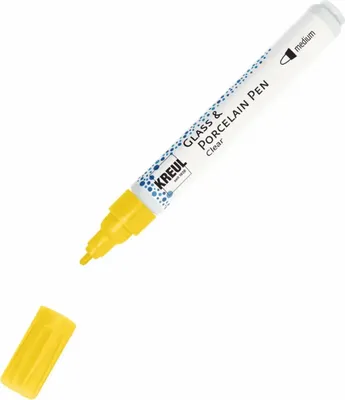Produktbild von KREUL Glass & Porcelain Pen Clear medium Gelb