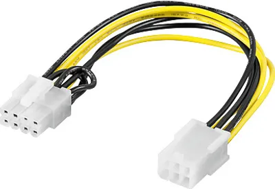 Produktbild von PCI Express 6pin auf 8pin Grafikkartenadapter, Good Connections®