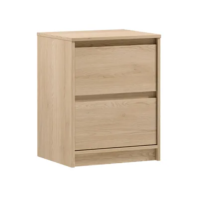Image de AX LIVING Table de nuit chene Mormanno SN - 47 cm de large, chene Cremona