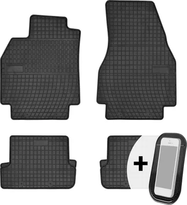 Produktbild von Gummimatten Auto Fußmatten Automatten Passgenau 4-teilig Set - passend für Renault Megane II 2002-2006