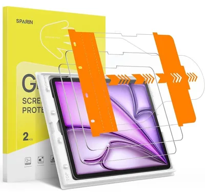 Immagine prodotto di Pellicola protettiva in vetro per iPad Air da 13 pollici (modelli M3/M2, anni 2025/2024), 2 pezzi, trasparente, anti-graffio