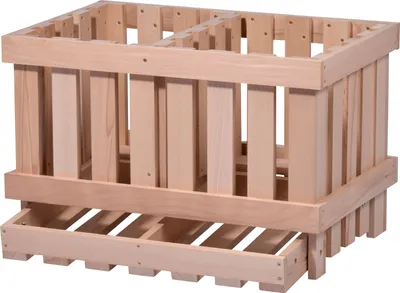 Produktbild von Vorratskiste aus Holz, Kiste für Lebensmittel Aufbewahrungsbox