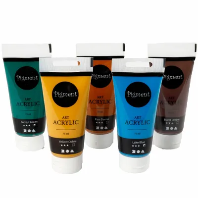 Image de Pigment Art Acrylique Couleurs mélangées Couleurs naturelles