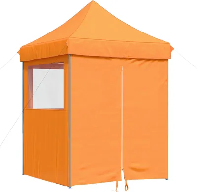 Image de vidaXL Tente de fête 200 x 200 x 306 cm, tissu Oxford, couleur orange