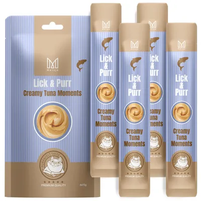 Zdjęcie produktu dla Przysmak dla kotów – Lick & Purr: Creamy Tuna Moments Mersjo 60 g