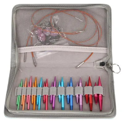 Produktbild von Rundstricknadelset - 3 bis 8 mm Wechselbare Rundstricknadeln mit Aufbewahrungstasche - g5ykfod6qn