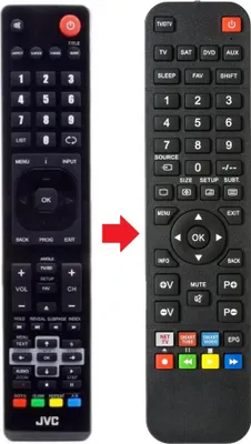 Produktbild von Fernbedienung passend für JVC LT-40E710 | LT-48C540 | LT24C341