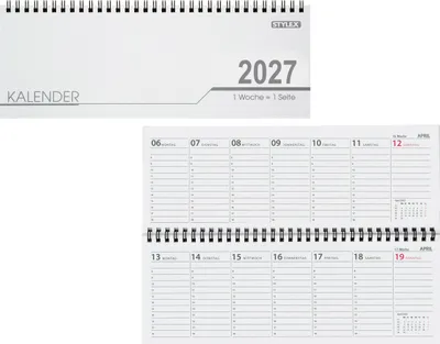 Produktbild von Schreibtisch Kalender / 32 Blatt / Schreibtischquerkalender 2027
