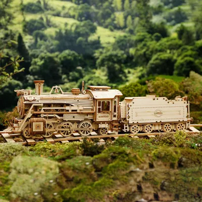 Produktbild von ROBOTIME Rokr 3D Holzpuzzle Prime Steam Express 308 Teile