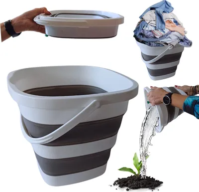 Image de Seau pliable en silicone 10l