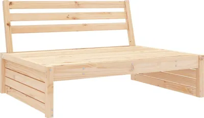 Zdjęcie produktu dla Sofa środkowa do ogrodu, 120x80 cm, lite drewno sosnowe