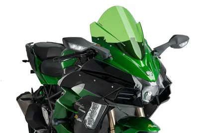 Obrázok produktu pre PUIG z-racing zelená obrazovka 400x390mm pre Kawasaki