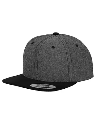 Produktbild von Urban Classics Chambray-Suede Snapback Trucker Cap Retro, Farbe: Black/Black