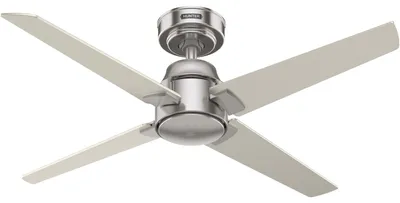 Obrázek produktu pro Stropní ventilátor s dálkovým ovládáním Cordelia Nickel 112 cm