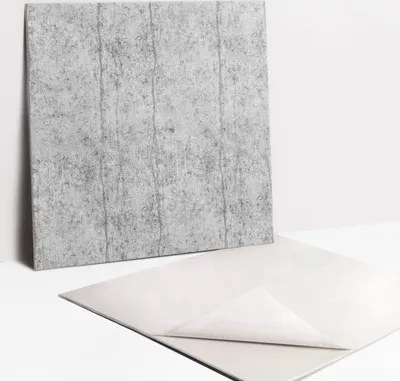 Obrázek produktu pro Sada Nálepek Na Dlaždice Do Koupelny a Kuchyně - 9 Dlaždic z PVC s Vlastnostmi Samolepení 30 x 30 - Konkrétní textura