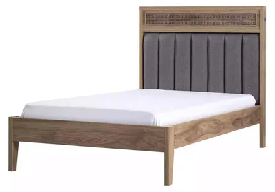 Image de Cadre de lit Meubles pour enfants Lit en bois brun Lit d'adolescent 100 cm Classique